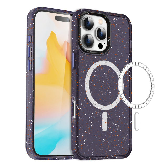 SBR-PMCXK New Arrivals for iPhone 16pro 16pro max Splash-Ink Design Magnetic Phone Case Phone Accessories