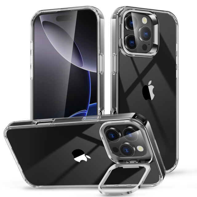 SBR-JCJTZJ Kickstand Case for iPhone 16 Pro Max With Camera Protective Cover Magnetic Mobile Phone Case Shell