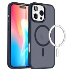SBR-XCCXPG Luxury Matte Phone case for iphone 16 15 14 13 Pro Max Plus Designer Frosted Tpu Pc Shockproof Translucent Magnetic Phone Cases