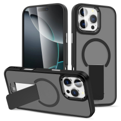 SBR-TKKZJ 360 Degree Shockproof Invisible Kickstand Drop Protection Mobile Phone Case Cover for IPhones 16 Pro Max 15 Pro New Design