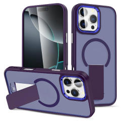 SBR-TKKZJ 360 Degree Shockproof Invisible Kickstand Drop Protection Mobile Phone Case Cover for IPhones 16 Pro Max 15 Pro New Design