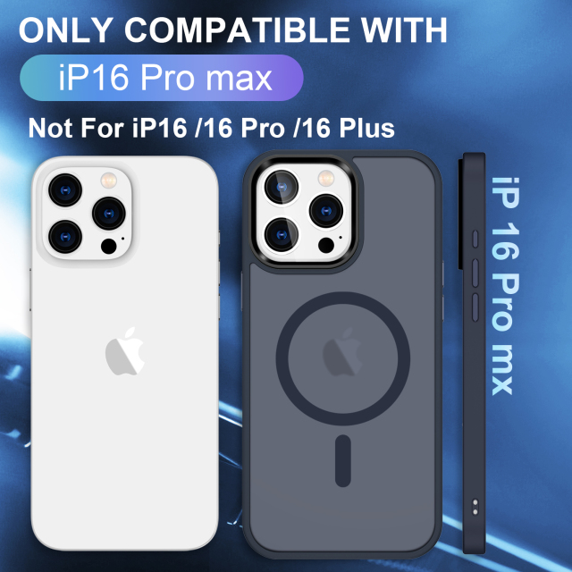 SBR-XCCXPG Luxury Matte Phone case for iphone 16 15 14 13 Pro Max Plus Designer Frosted Tpu Pc Shockproof Translucent Magnetic Phone Cases