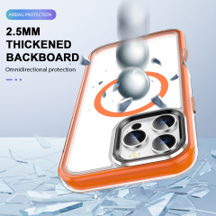 SBR-ZKQNK Wholesale Soft TPU Shockproof Magnetic 360 Degree Full Vacuum Airbag Smart Phone Case for I Phone 16 Pro Max case