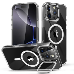 SBR-JCJTZJ Kickstand Case for iPhone 16 Pro Max With Camera Protective Cover Magnetic Mobile Phone Case Shell