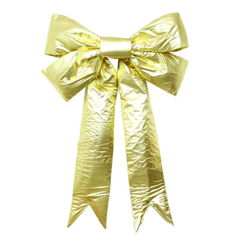 60”  Luxury Gold Bow for seasonal holiday or community celebration Gold Bow