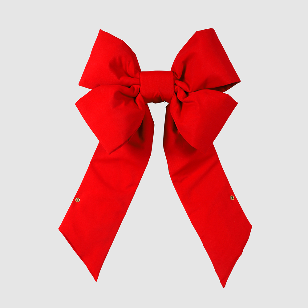 18 in Outdoor Canvas Structural Red Audrau Bow