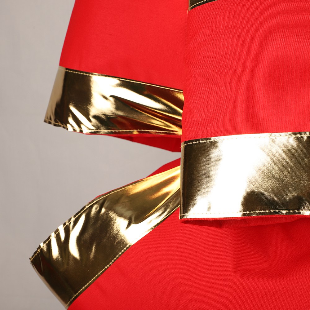 48" 2-Layer Outdoor Canvas Bow  with Gold Trim No Tail