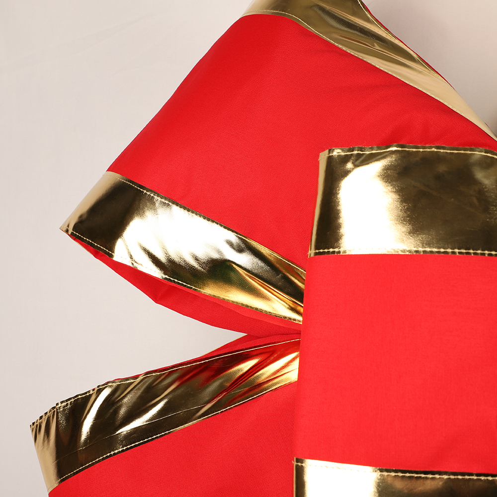 48" 2-Layer Outdoor Canvas Bow  with Gold Trim