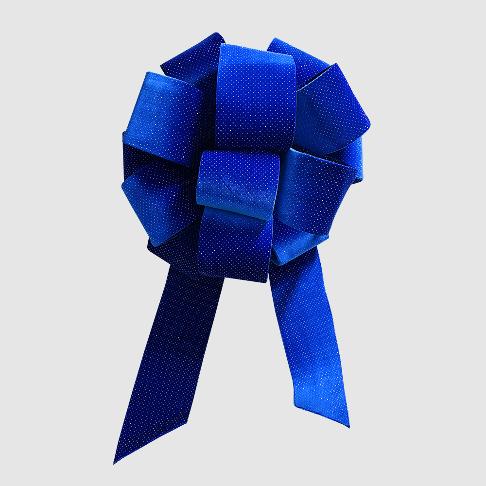 36" Unique Diamante Velour Circular Commercial Bow – Easy Assembly & Foldable for Space Saving