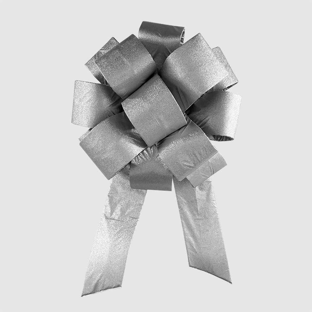36" Unique Metallic Gold Lamé Circular Commercial Bow – Easy Assembly & Foldable for Space Saving