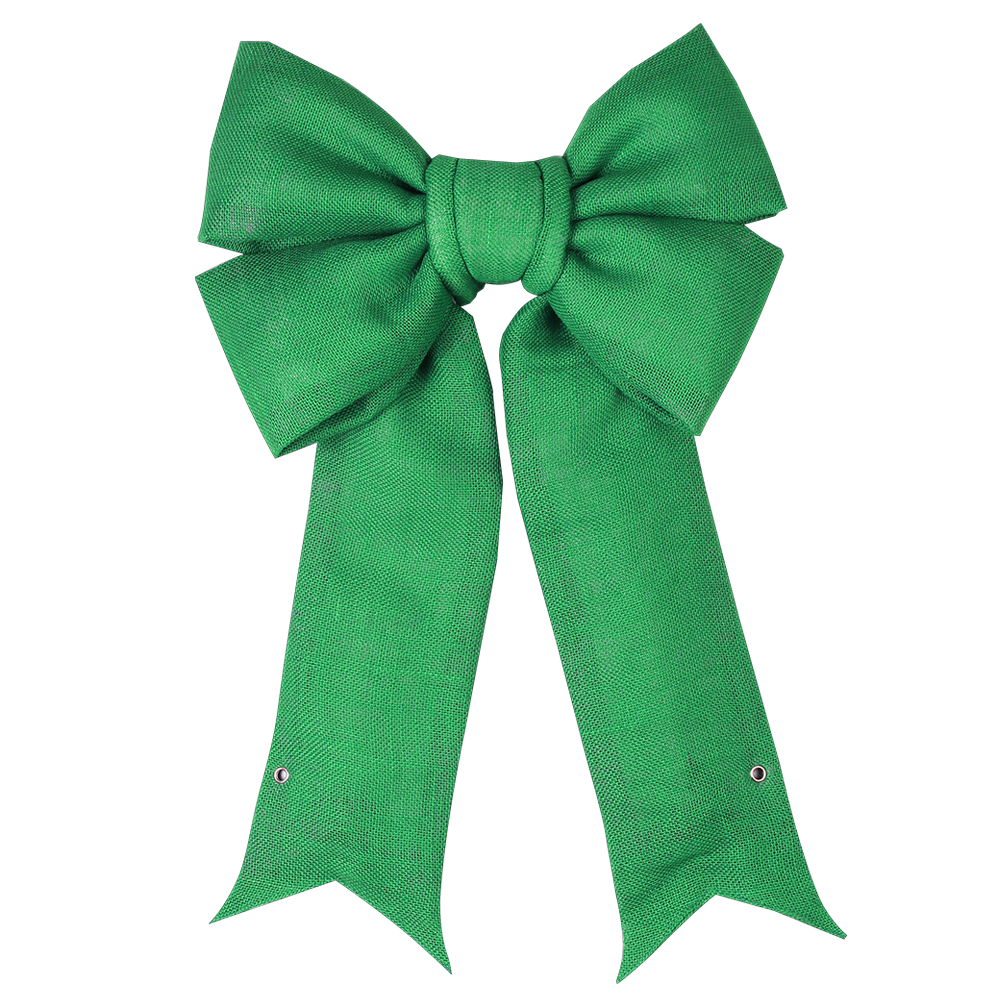 18" Premium Commercial Green Bow – Large Decorative Bow for Business & Storefront Displays