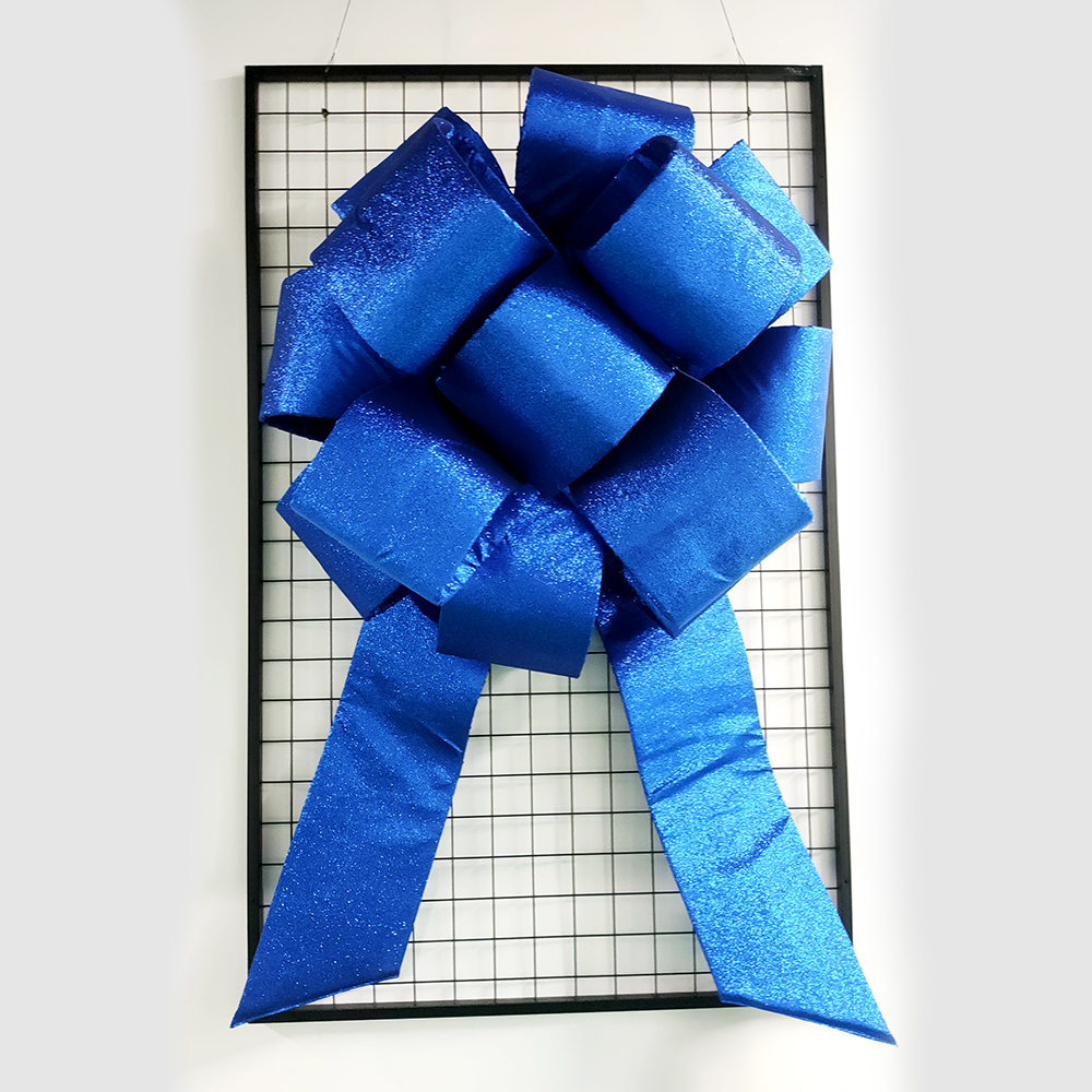 36" Unique Glitter Circular Commercial Bow – Easy Assembly & Foldable for Space Saving