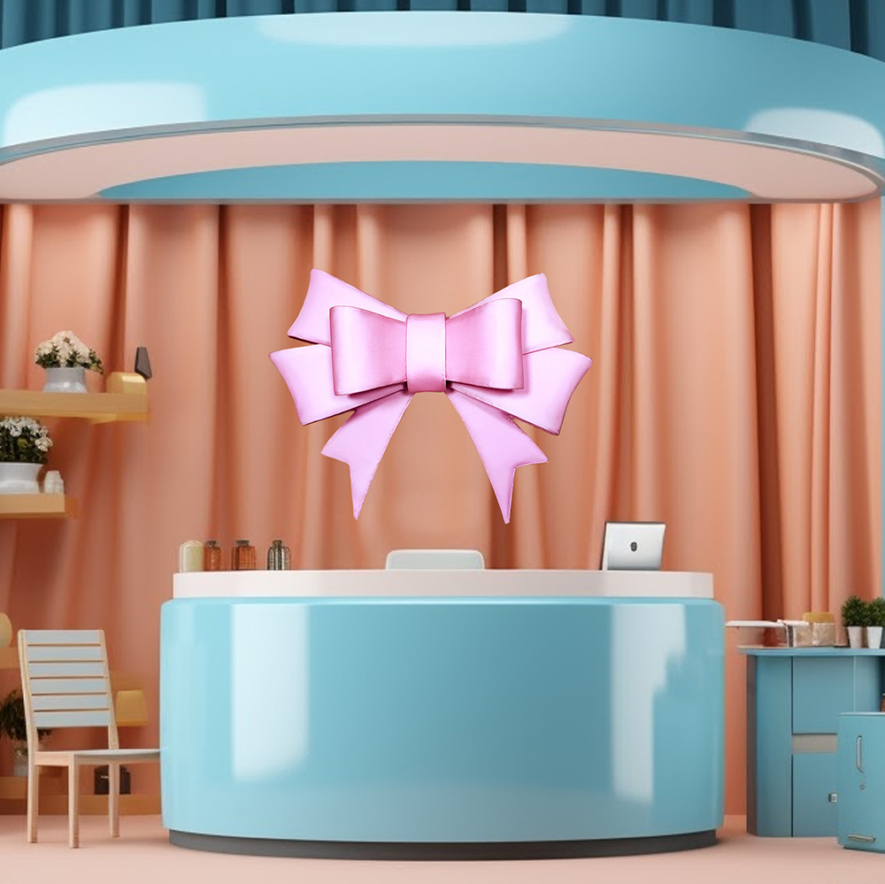 30"  Pink Satin Frame Bow "BAO'AN" Unique Pink 3D Frame Bow – Foldable, Easy Assembly