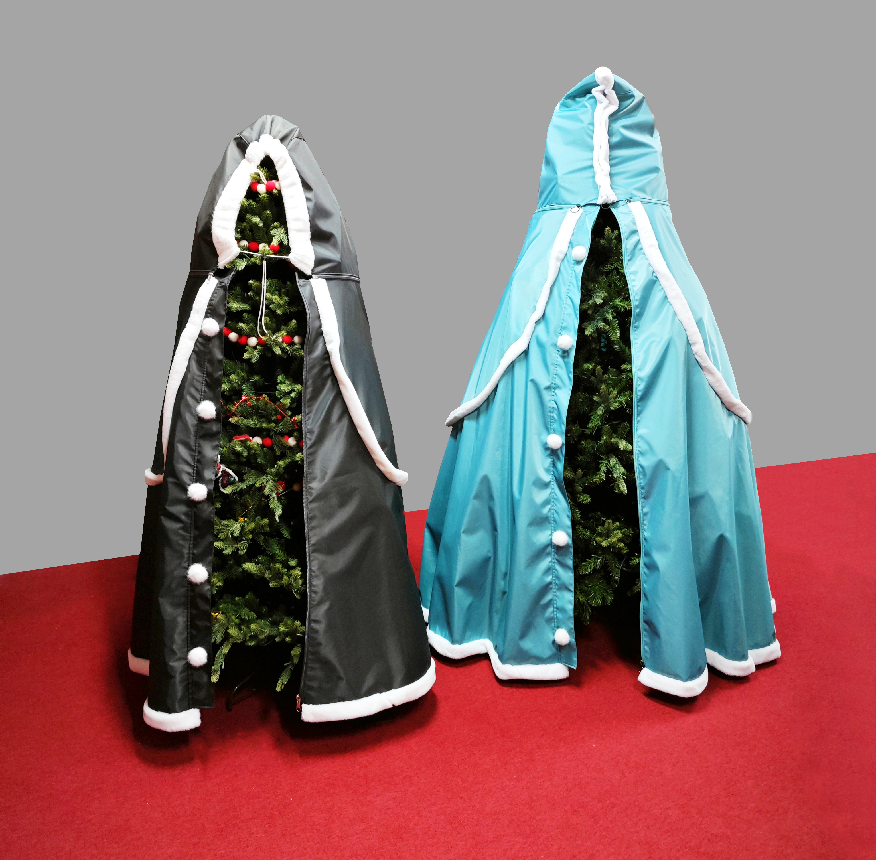 7.5 Ft Tree Coat Innovative Christmas Tree Coat Holiday Tree Cover- Unique Design - Modern & Functional