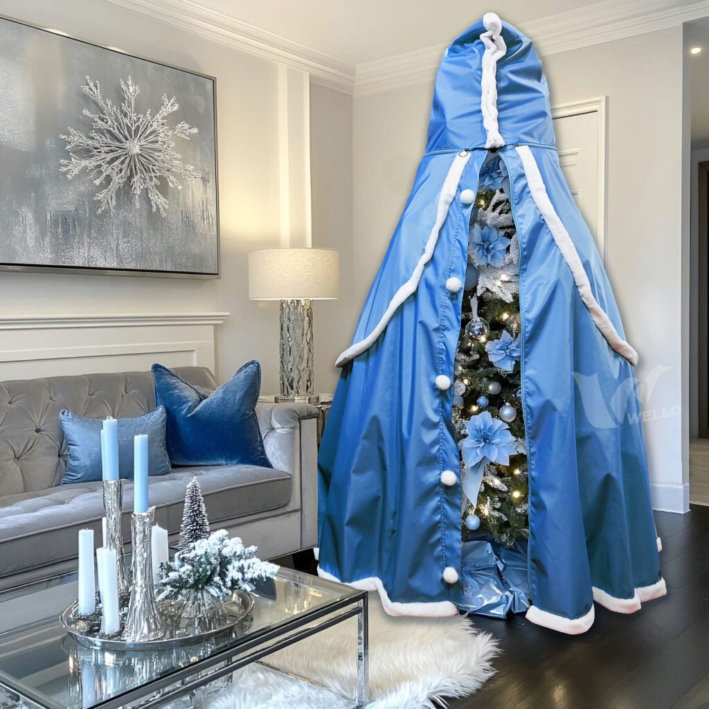 7.5 Ft Tree Coat Innovative Christmas Tree Coat Holiday Tree Cover- Unique Design - Modern & Functional
