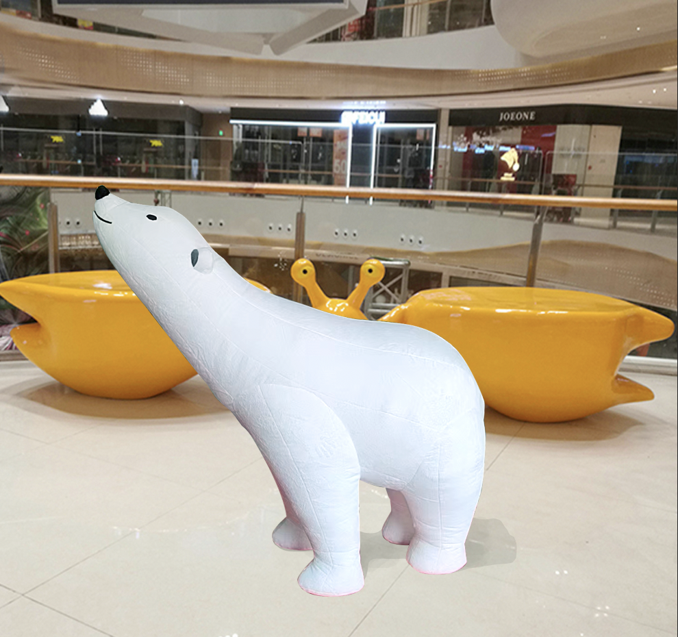 Wello 2.5m Giant Inflatable Polar Bear Decoration- Fun and Festive Holiday Decor
