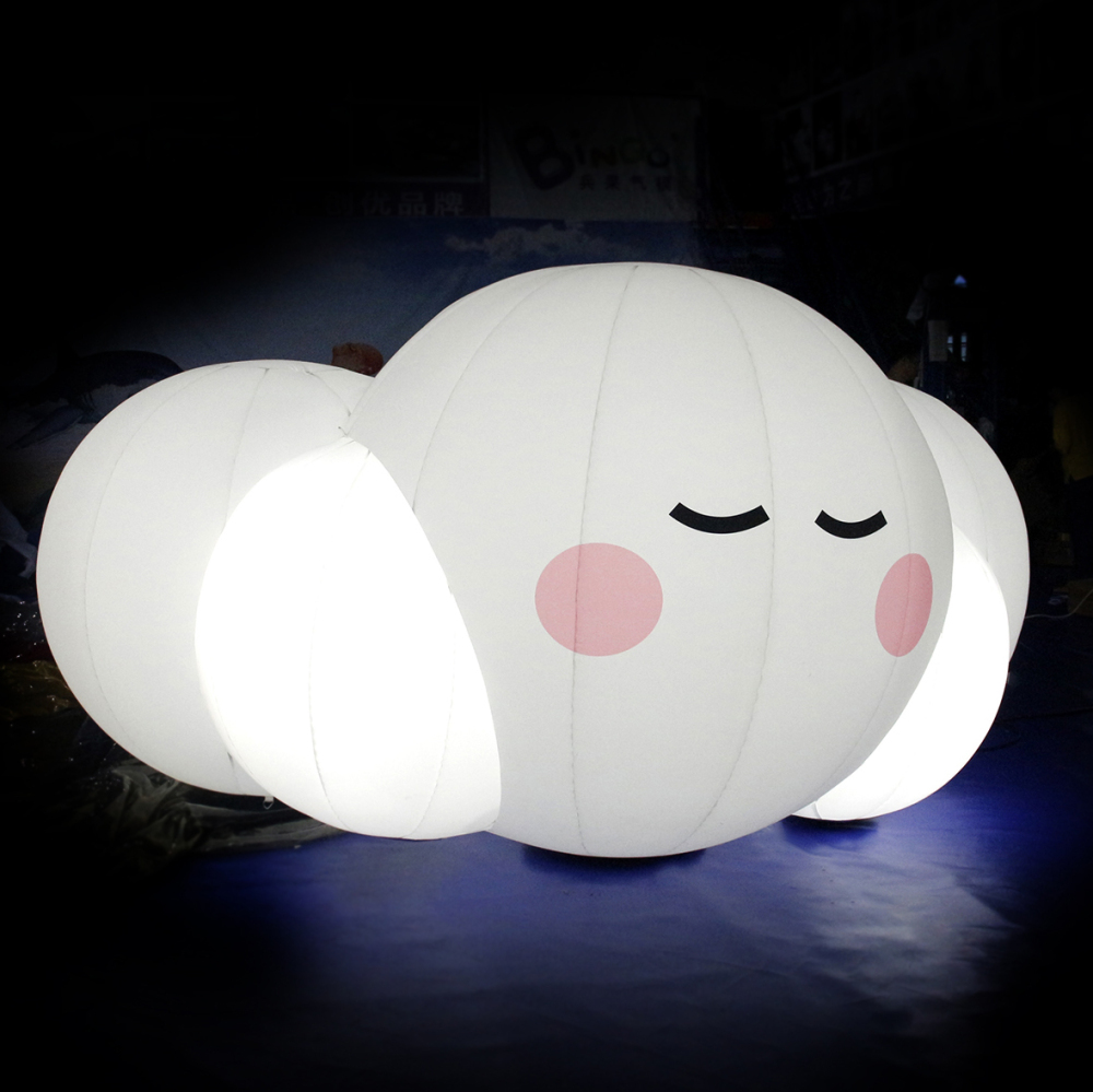 Wello 2m Giant Pre-lit Unique holiday décor with Giant Inflatable Cloud - Perfect for Outdoor Celebrations