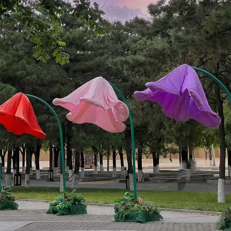 Wello 2m Giant holiday décor with Giant Inflatable Induction flower- Vibrant Inflatable Flower Decor  Eye-Catching Outdoor Decoration
