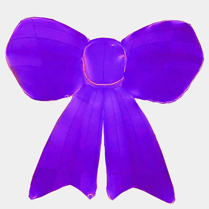Wello 5m Pre-lit Giant Christmas inflatable Bow- Giant Inflatable Fun and Festive Holiday Decor