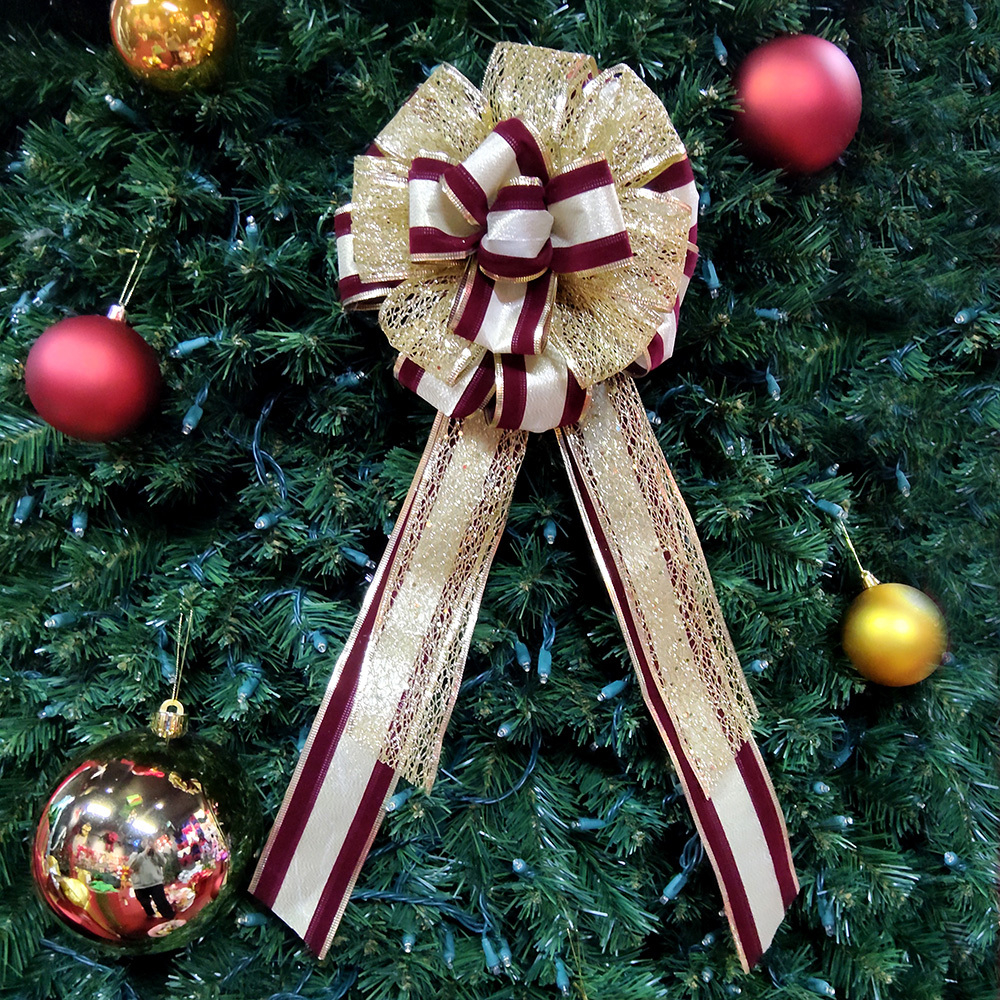 Luxurious Gold Christmas Bow - Perfect for Holiday Decorations