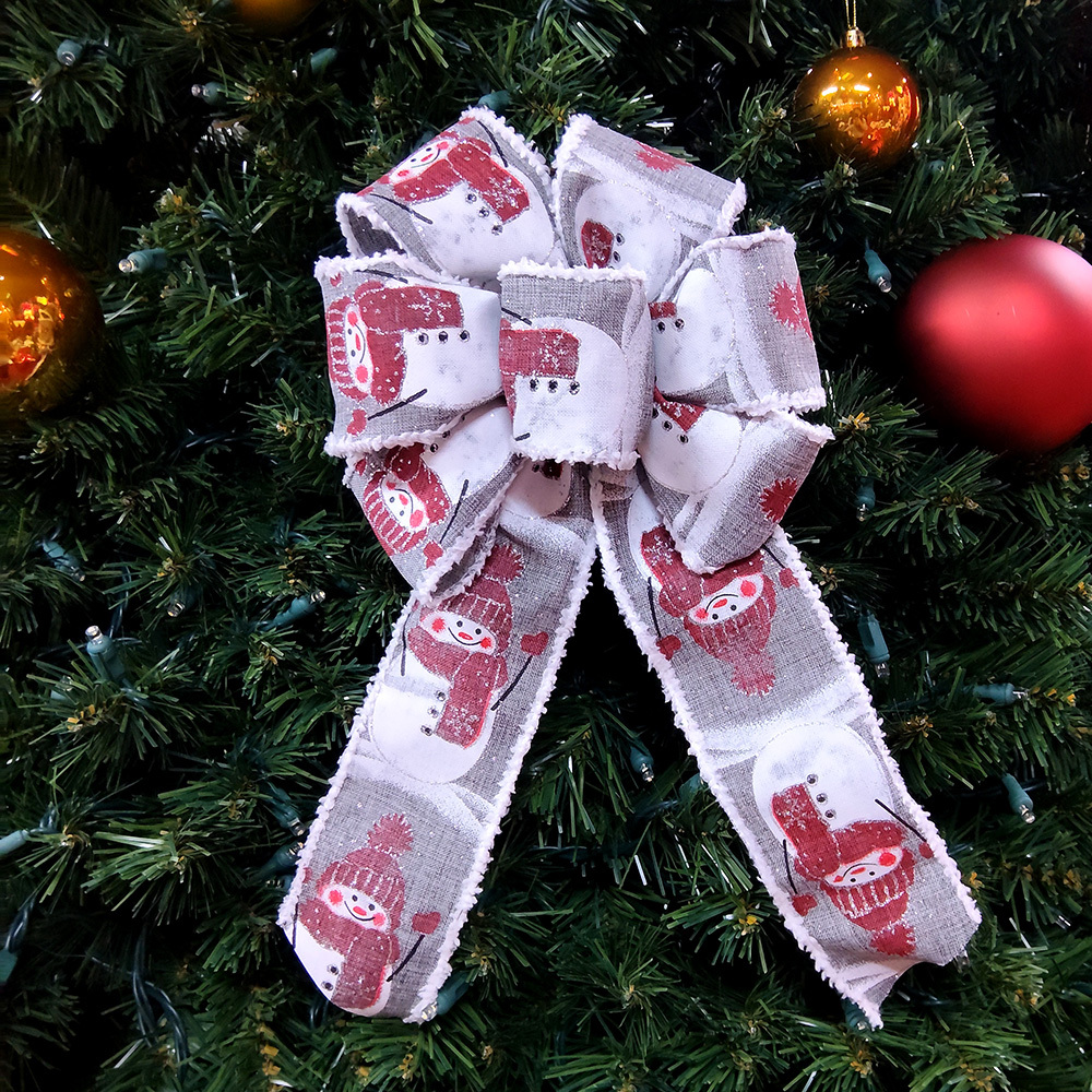 Adorable Snowman Christmas Bow Decorations Online