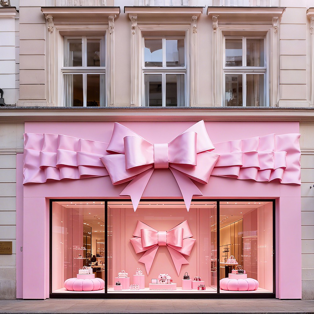 30"  Pink Satin Frame Bow "BAO'AN" Unique Pink 3D Frame Bow – Foldable, Easy Assembly