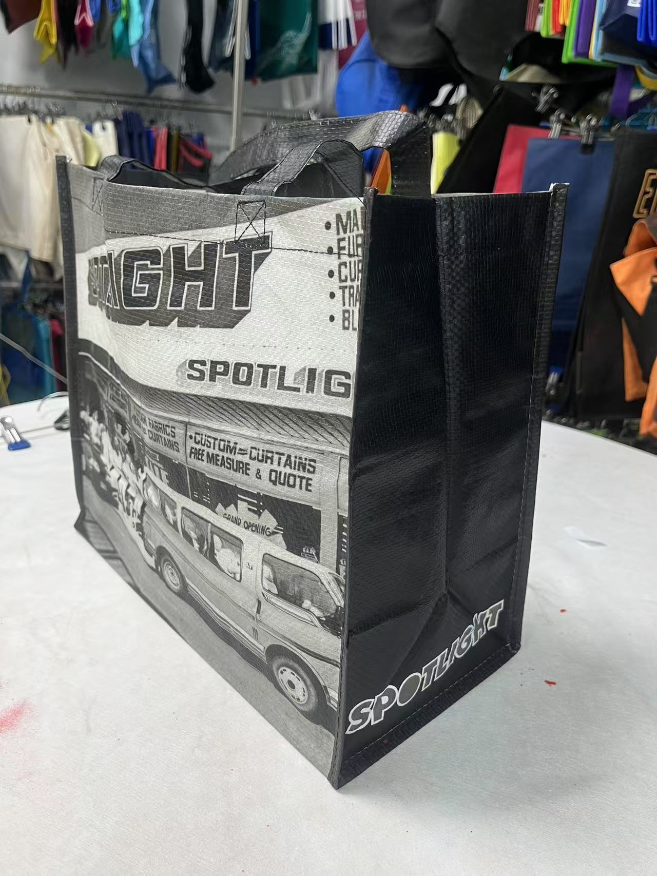 Woven  shopping bag
