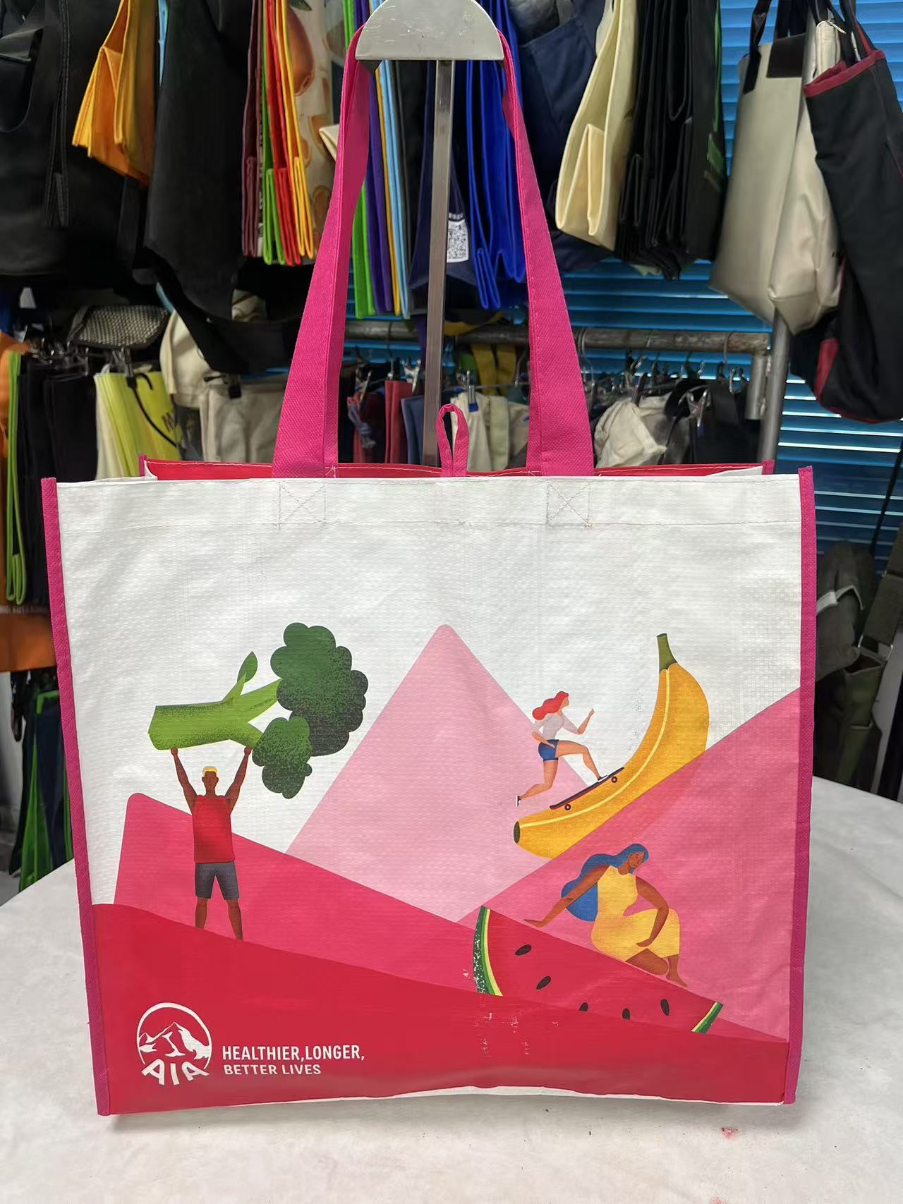 Woven  shopping bag