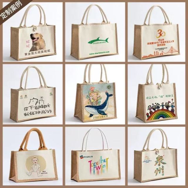 linen handbag