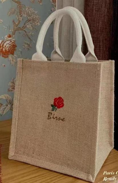 linen handbag
