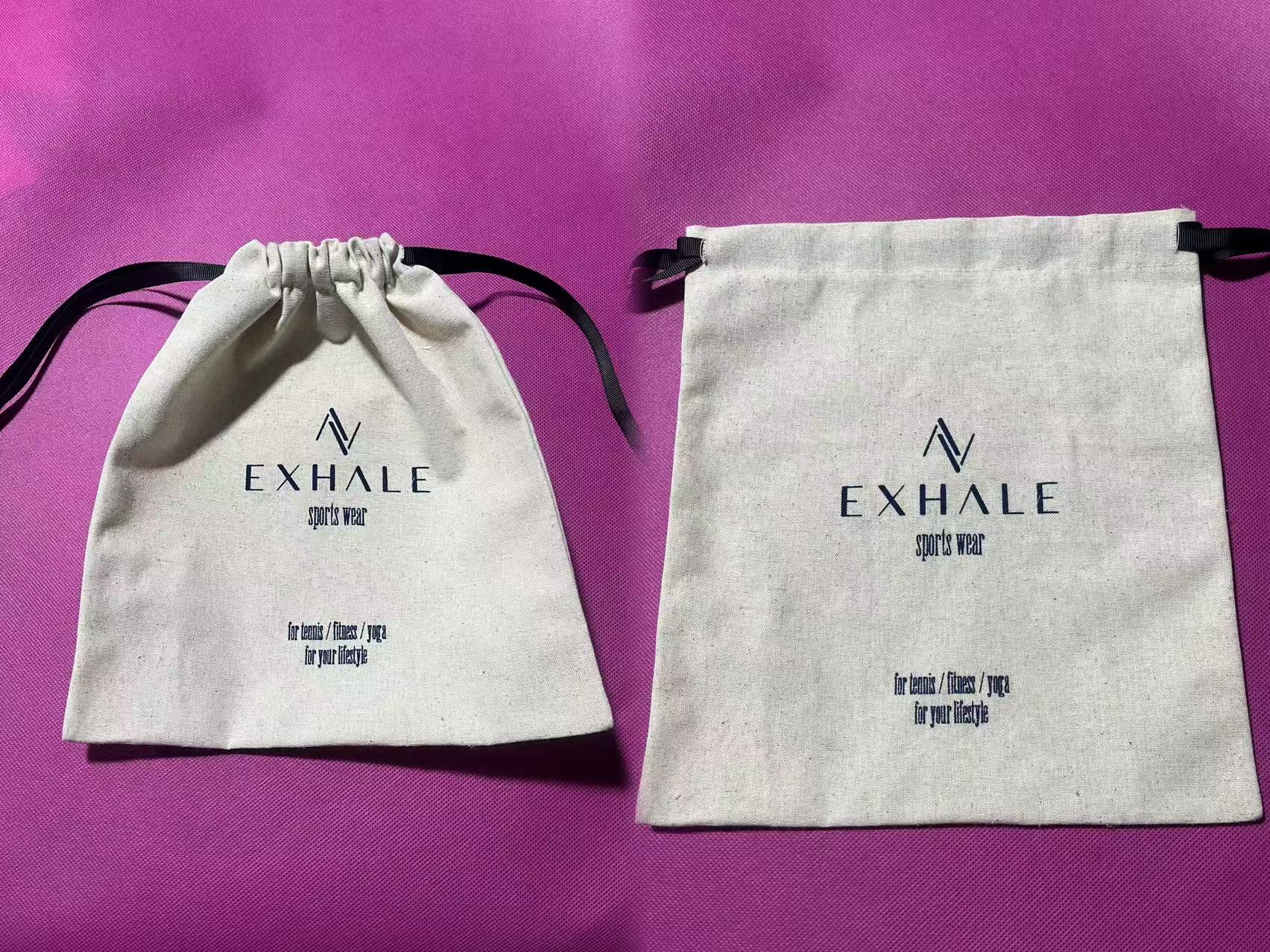 Canvas drawstring bag