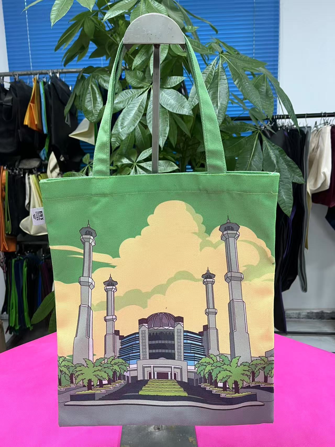Flat canvas bag