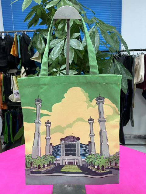 Flat canvas bag