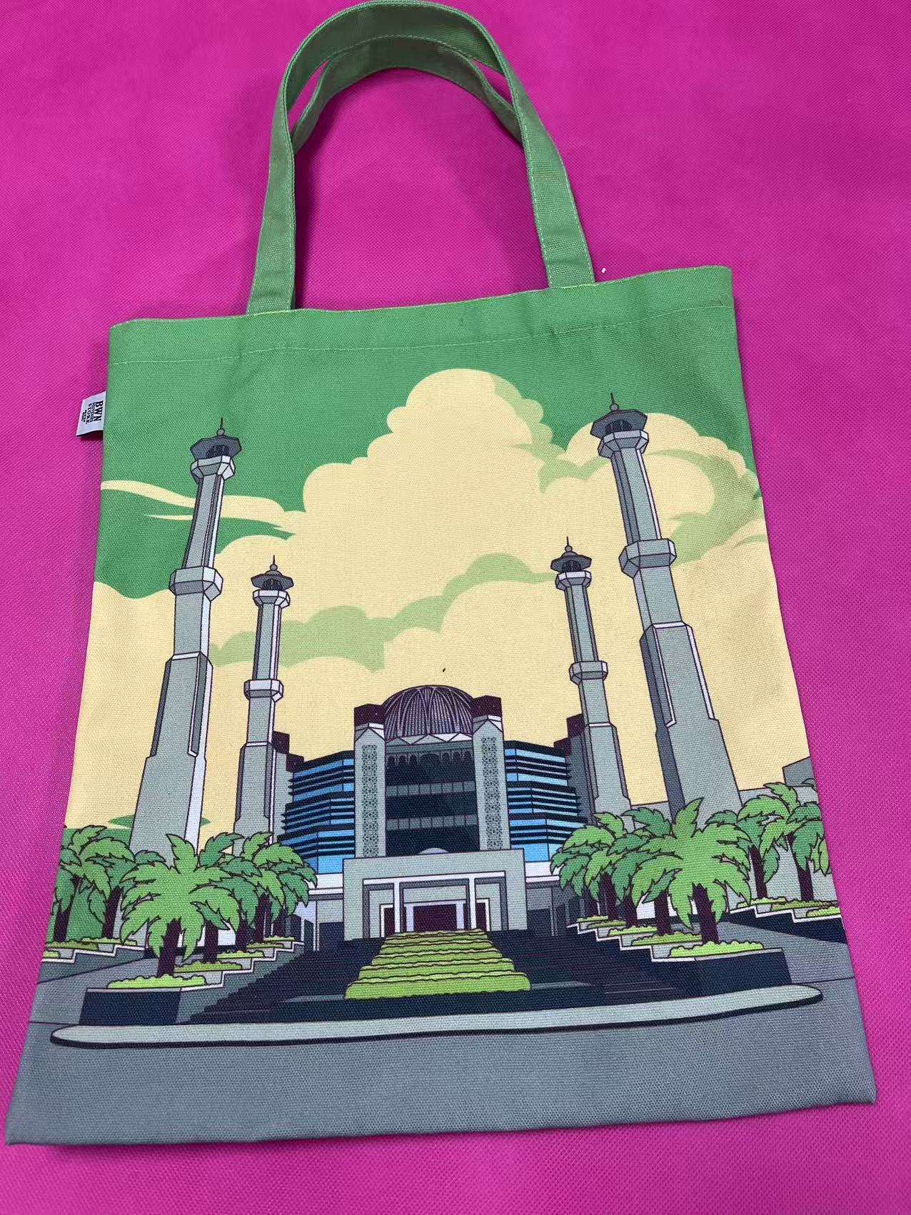 Flat canvas bag