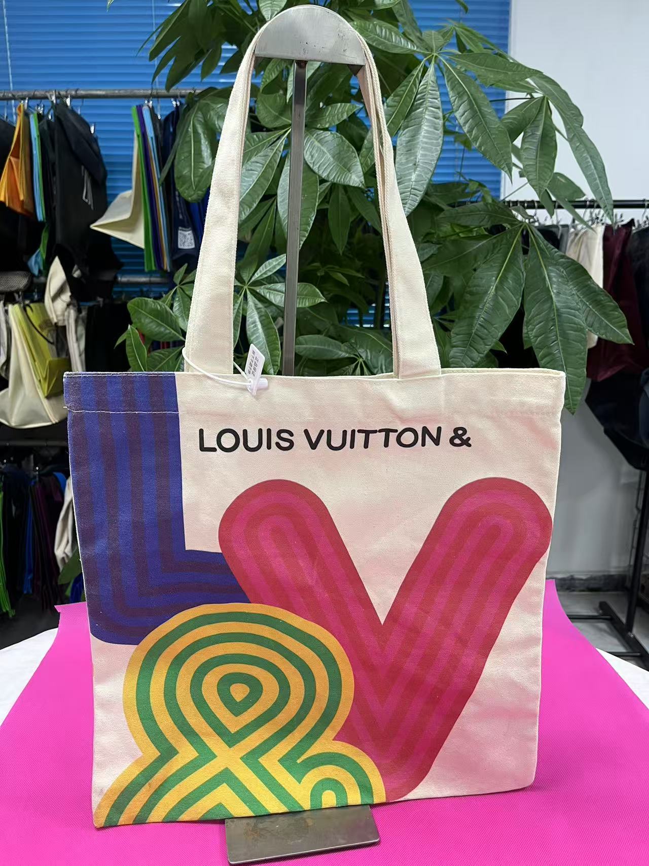 Flat canvas bag