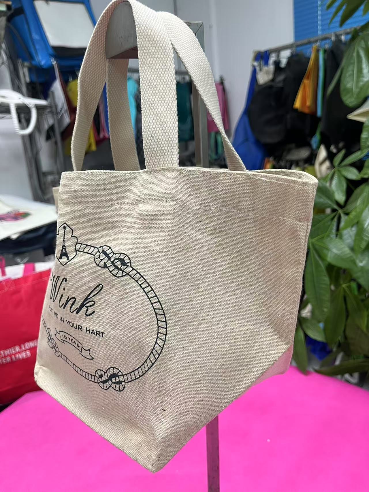 Canvas lunch box bag