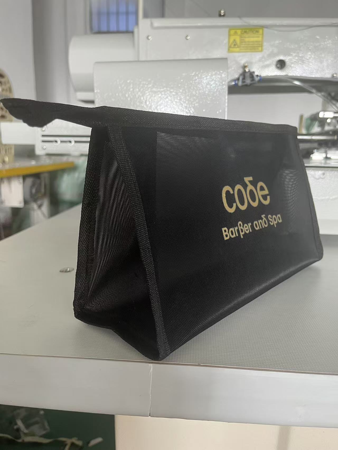 Mesh cosmetic bag