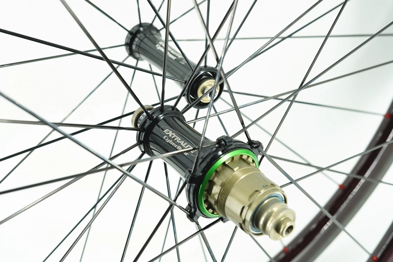 Kaze Rim Brake Extralite hub built tubular wheel set 20H/24H