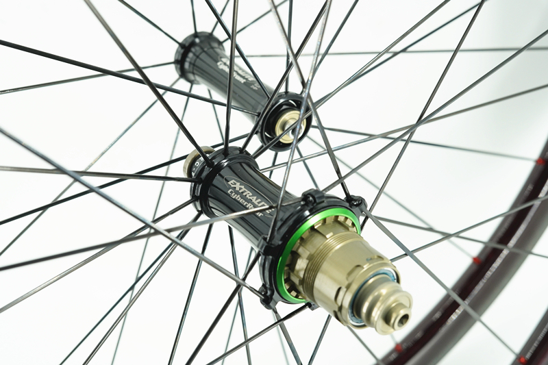 Kaze Rim Brake Extralite hub built tubular wheel set 20H/24H