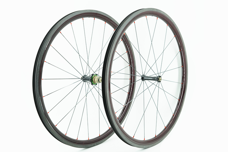 Kaze Rim Brake Extralite hub built tubular wheel set 20H/24H