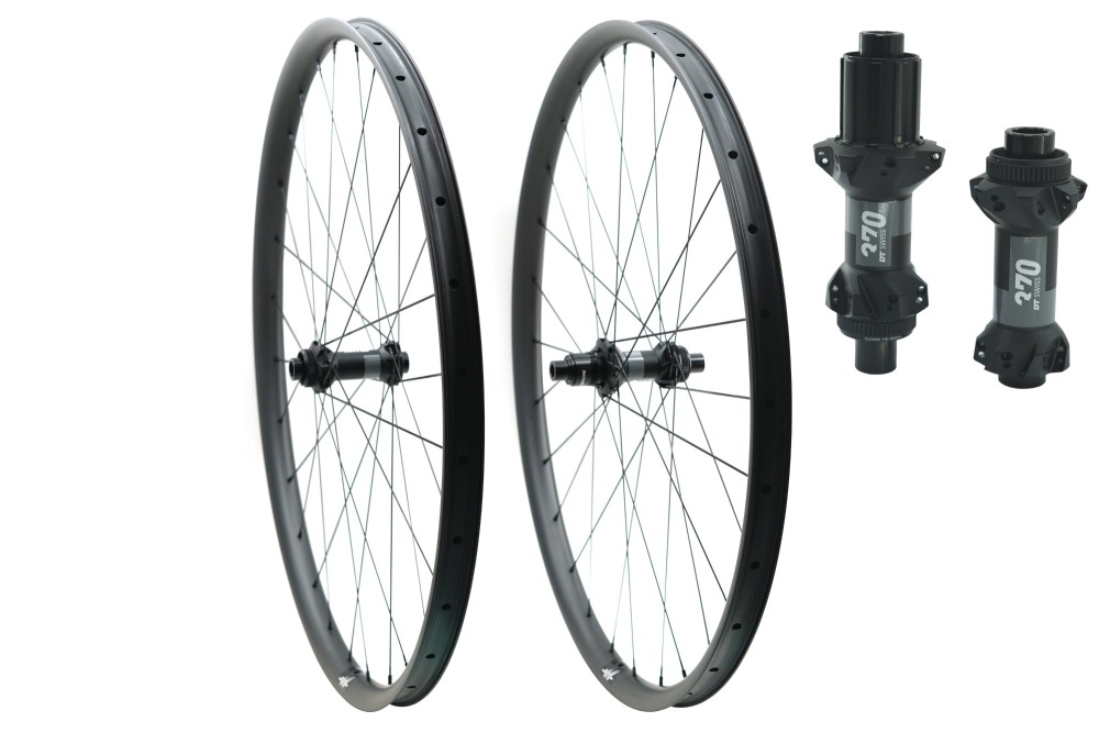 Asymmetric 29er Ultralight MTB DT 370 Built wheelset