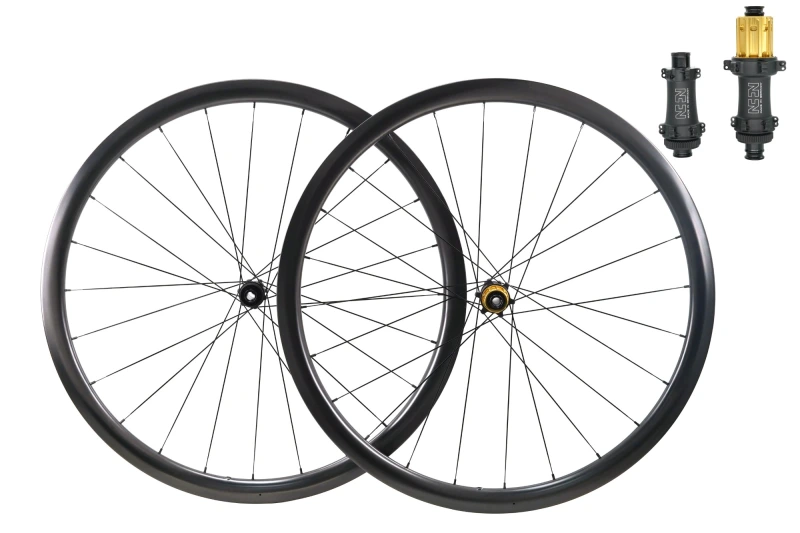 2025 New arrival Hyper disc 30mm(wide) and 28mm (Wide) built with Non Plus Component road disc wheel set 24H/24H