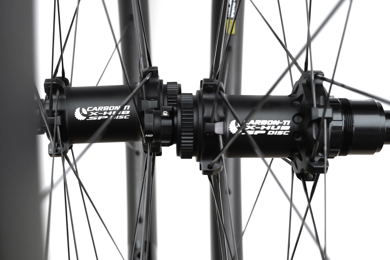 Feder 27mm/28mm(wide) Carbon-ti X-hub built tubeless wheel set 24H/24H