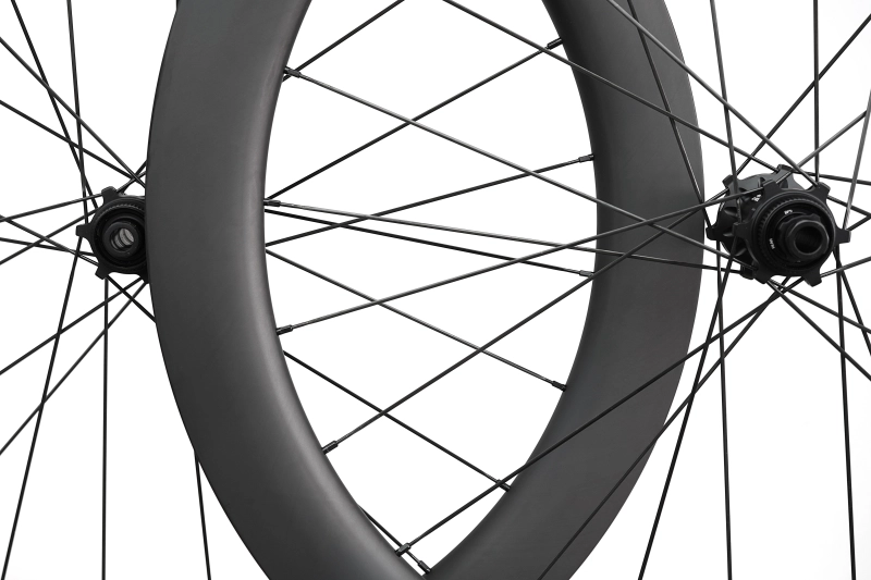 Feder 27mm/28mm(wide) Carbon-ti X-hub built tubeless wheel set 24H/24H