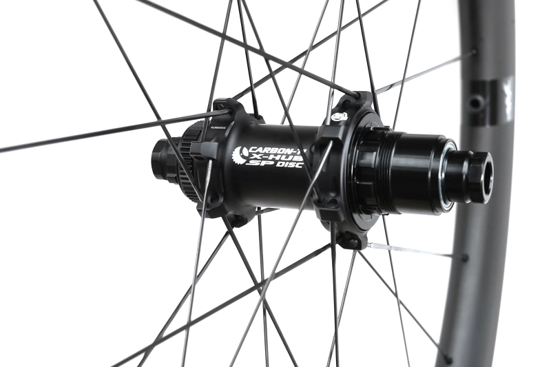 Feder 27mm/28mm(wide) Carbon-ti X-hub built tubeless wheel set 24H/24H
