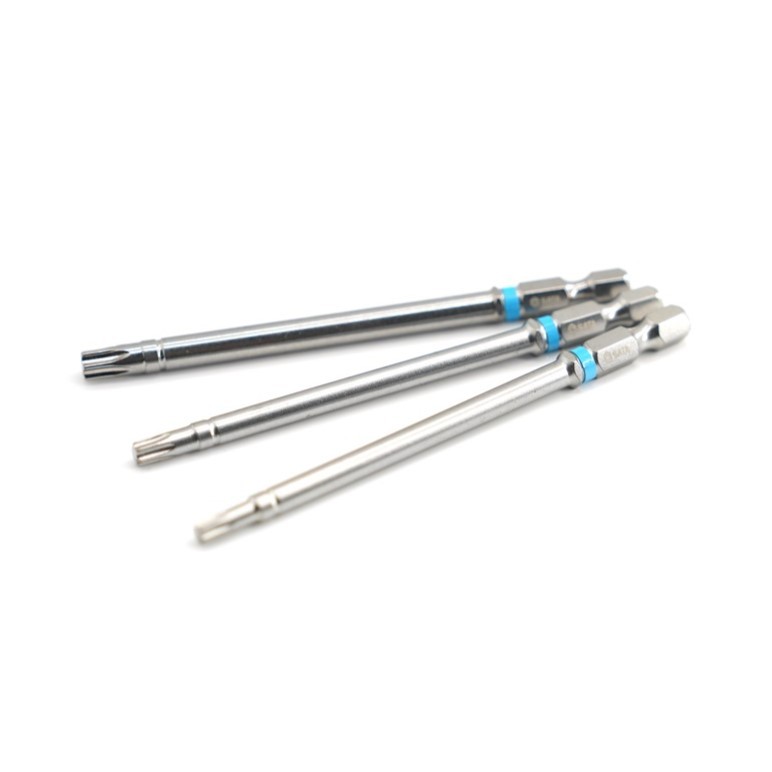 59047 SATA 3Pc. 1/4" Hex Shank Bits, 100mm Length, Torx® T20,T25,T30