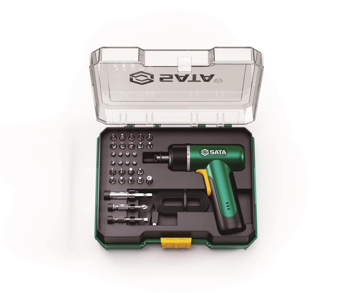151052 SATA 32pcs 3.7V Li-Ion Pistol Screwdriver Set