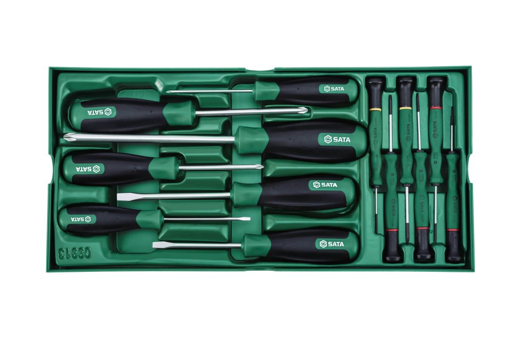 ST09913SJ SATA 13 Pc. Combination Screwdriver Tray Set