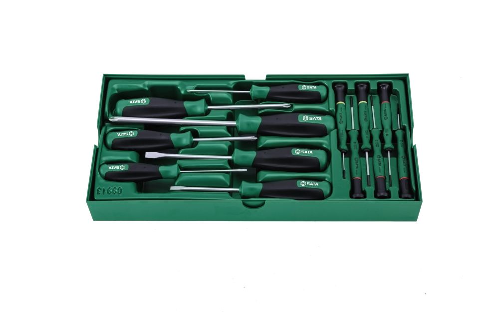 ST09913SJ SATA 13 Pc. Combination Screwdriver Tray Set