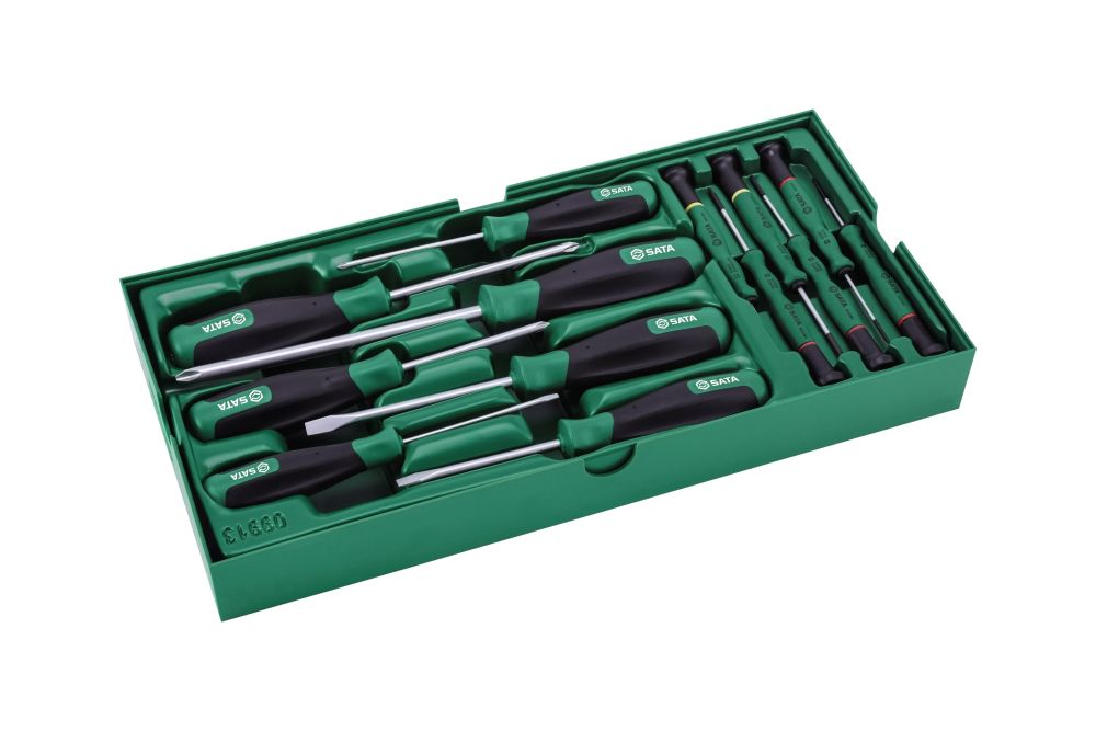 ST09913SJ SATA 13 Pc. Combination Screwdriver Tray Set